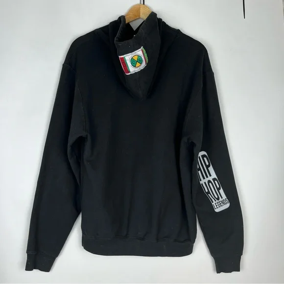Vintage Cross Colours TLC Hoodie Black Sweatshirt Hip Hop 90s - Picture 3 of 7